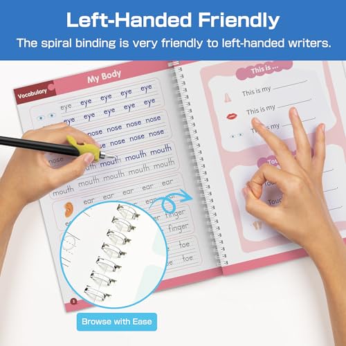 NexAmeri Grooved Handwriting Practice for Kids, Magic Grooved Writing Practice with Reusable Tracing Books, 96 Fun Activities, Sensory-Friendly Workbooks, Screen-Free Gift for Boys Girls Age 3-8. - Image 4