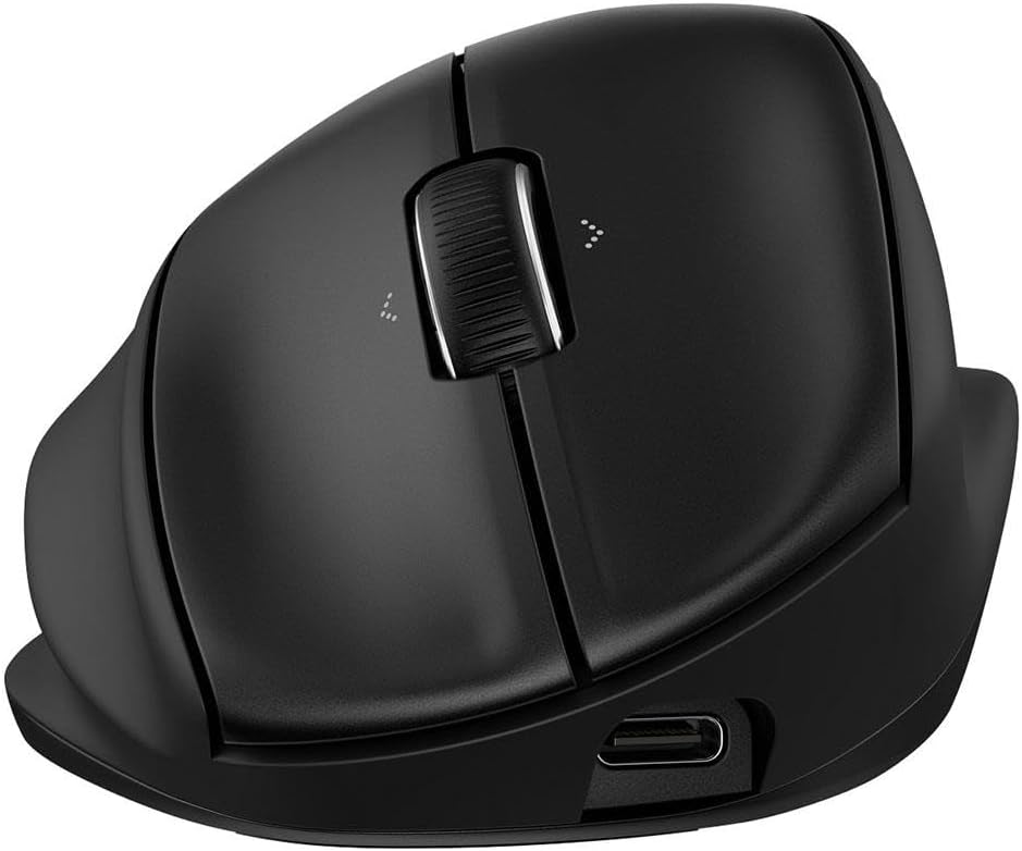 HP 725M Tilt Ergonomic USB-C Wireless Mouse for Business, Black
