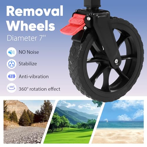 image for Sekey Collapsible Foldable Wagon with 330lbs Weight Capacity, Heavy Du