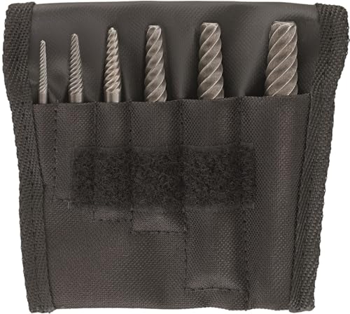 STAHLWILLE 900/6T | Schraubenausdreher Set EXTRACTOR 6-tlg. | zum Entfernen von beschädigten Schrauben M3-M22 | in Textiltasche | Made in Germany