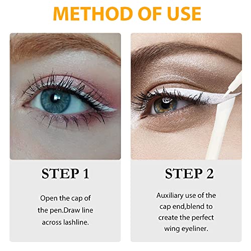 Kaely 6 Colors Liquid Wing Eyeliner Stamp Kit Eye Pencil Makeup Sets Waterproof Colored Colorful Eye Liners Stamps Shapes Delineador De Ojos Contra El Agua Delineadores De Colores Para Ojos (Set B) #TOP5