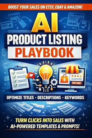 AI Product Listing Playbook: Step-by-Step Guide to Writing High-Converting Titles, Descriptions, and Keywords for Etsy, eBay, and Amazon Using Free AI Tools