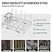 chilinii Baby Bottle Drying Rack Organizer Stainless Steel Large Countertop Glass Water Bottle Dryer Holder with Diatomite Stone Quick Dry Easy Clean and Brush Holder