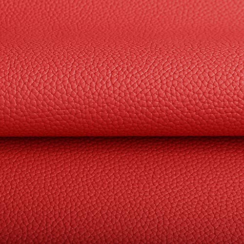 DAFUN Red Marine Vinyl Upholstery Fabric