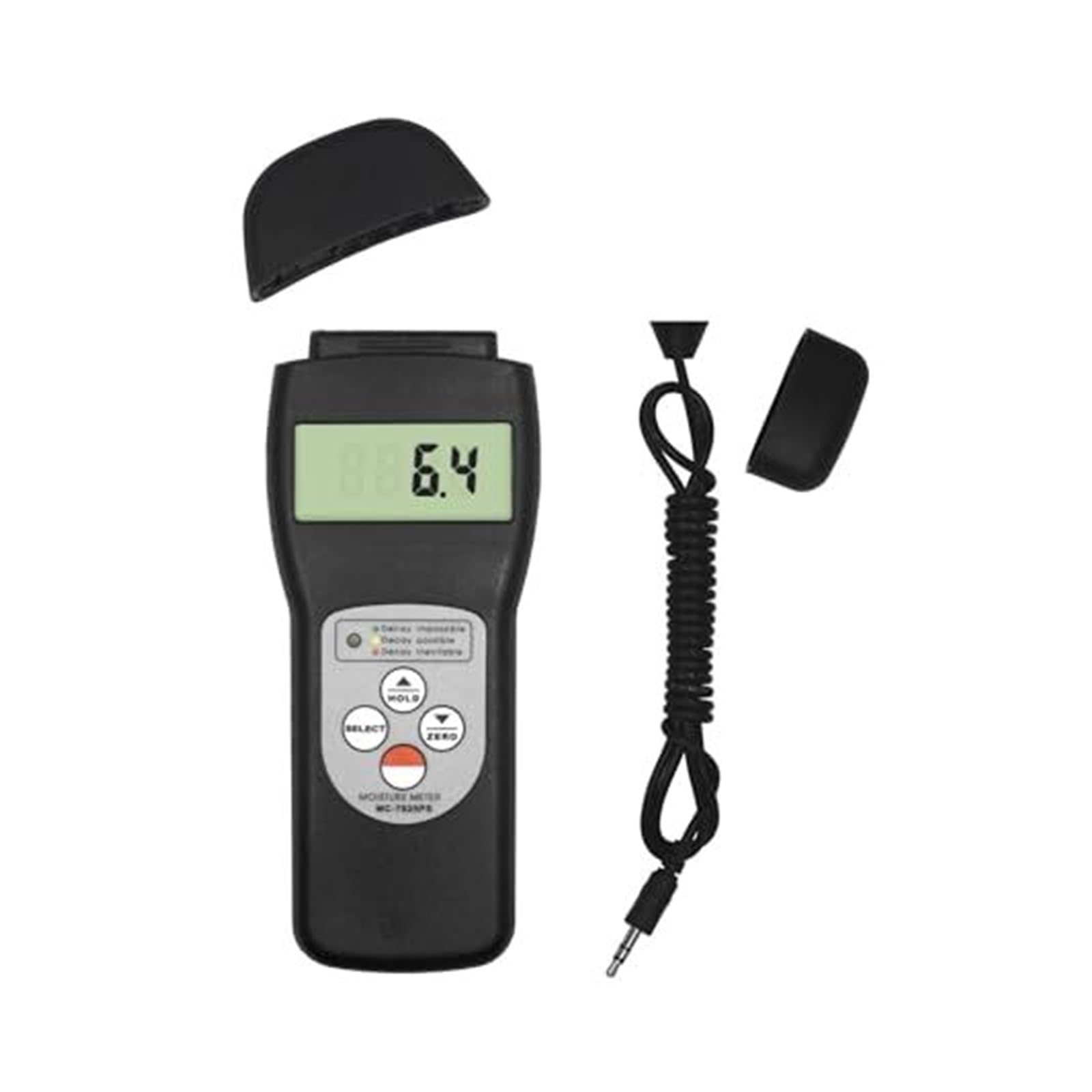 Misuratore di umidità del legno MC-7825PS con pin e principi ricerca - Tester digitale display LCD indicazione LED