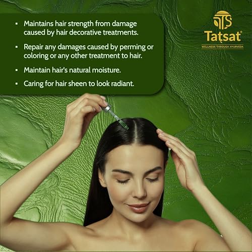 Tatsat Ayurvedic Neelibhringadi Hair Growth Serum- 30ml | Premium Organic Men & Women Hair Serum | Modern Hair Care Needs | Exquisite Hair and Scalp Nourishing Serum | Natural Solution for Hair Growth - Image 3