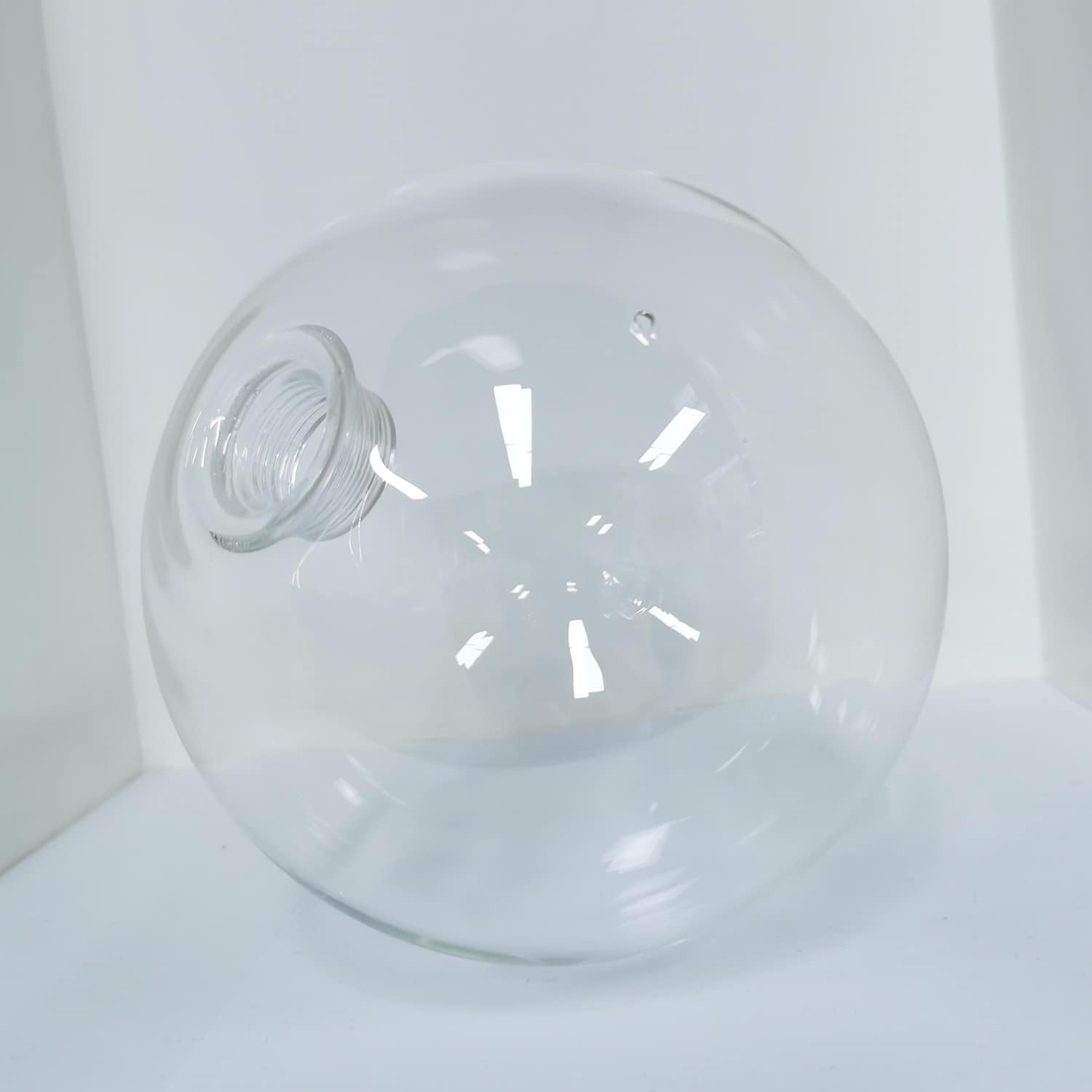 KCO Lighting Clear Glass Globe Shade Replacement Bubble Glass Lampshade Cover for Light Fixtures Wall Sconces Chandelier Pendant Light, 7.9” Diameter