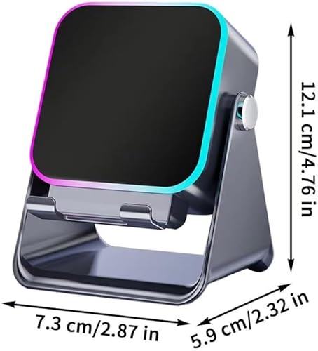 Miniatura 6 de Altavoz Bluetooth de inducción inalámbrico 5 en 1 con soporte ajustable para teléfono, sonido estéreo HD, soporte plegable de 360 compatible con,