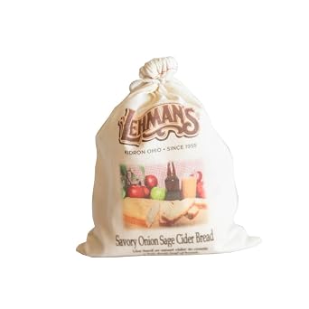 Lehmans Homemade Bread Mix, Quick and Easy to Prepare and Bake, 9.25 oz Gift Bag, Savory Onion Sage Cider Bread
