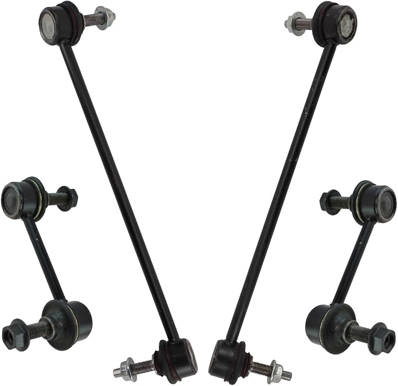Kit de bieletas da barra estabilizadora TRQ dianteiras e traseiras para Chevrolet Caprice 2011–2017 – 4 peças