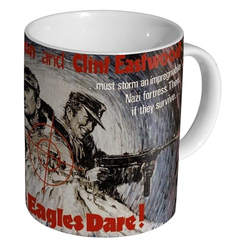 Image of Glades Where The Eagles Dare Clint Eastwood Richard Burton - Ceramic 11oz Tea Coffee Mug/Cup