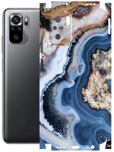 Image of AtOdds - Full Body Back Screen Guard Protector Film - Lamination Wrap Skin Sticker Compatible with REDMI Note 10 | Scratchproof Matte Finish (Floor Marble)