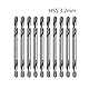 BIlinli 10 Stücke 3,2mm HSS Doppelseitige Spirale Torsionsbohrer Werkzeuge Bohrer Set