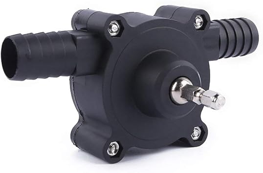 Mini Power Small Pump Household Electric Drill Pump Diesel Oil Fluid Water Pump Mini Hand Self-Priming Liquid Transfer Pumps Home Garden Outdoors