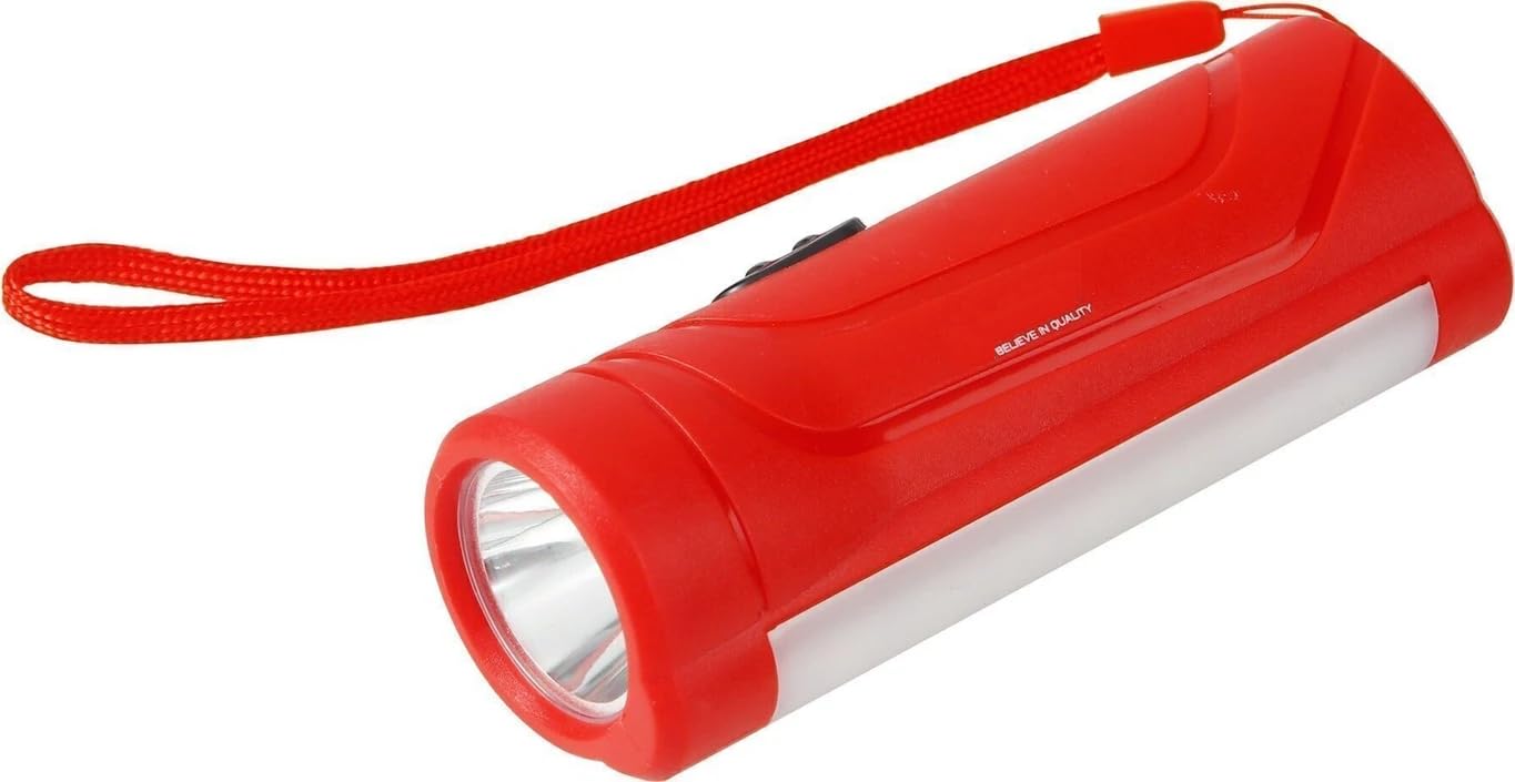 lumbright rechargeable torch, 2in1 mini pocket torch,hand tourch pack of 1 (multicolour)