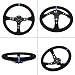 35cm / 14inch 6-Bolts Auto Racing Steering Wheel, volante de carreras y...