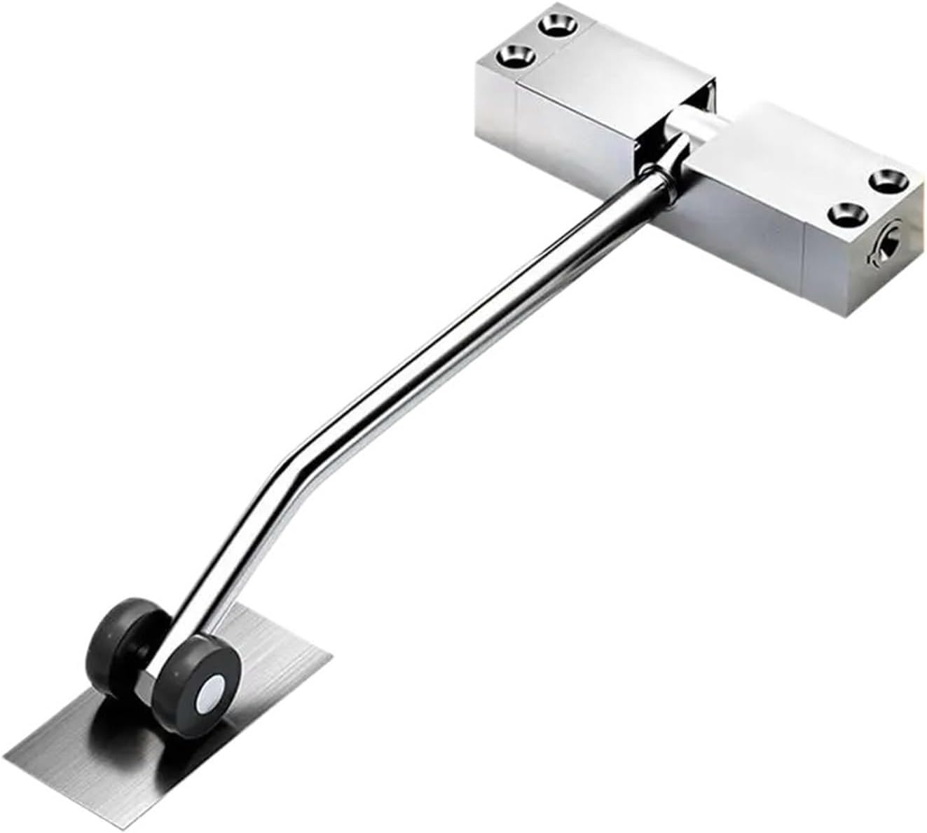 Silver Automatic Adjustable Spring Door Closer