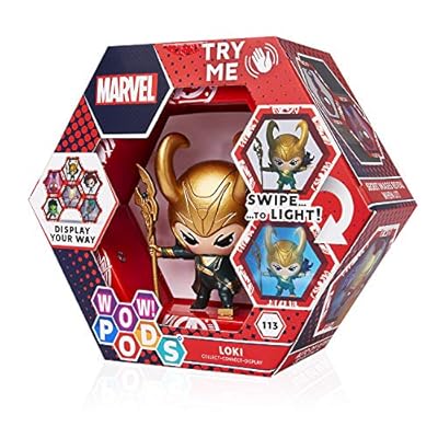 Wow! PODS - Colección Marvel - Loki - Figura Coleccionable con luz y Sensor de Movimiento (Deqube 918MVL101606) | Ya disponible en tu tienda friki favorita! En mundofriki.es!