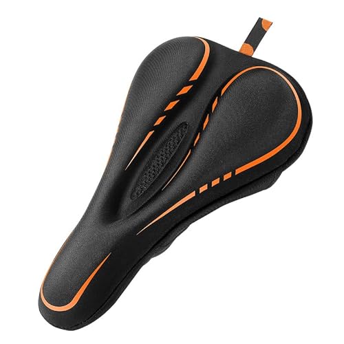 UFDTHCJH Bike Seat Cushion for Bianchi Veloce Vertigo Via Narone Via Nirone 7 All-Road, Bicycle Seat Pad Gel Padded Comfortable Saddle Cover for Men and Women Shock Absorbing Bike Saddle,B/Orange