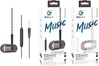 سماعة راس ستيريو مع ميكروفون من بلو سبيكتروم متوافقة جميع الموبايلات موديل BM-811 ابيض سلكي داخل الأذن