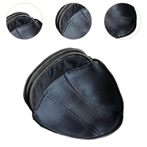 Forro para casco de moto transpirable de malla suave lavable en negro 4