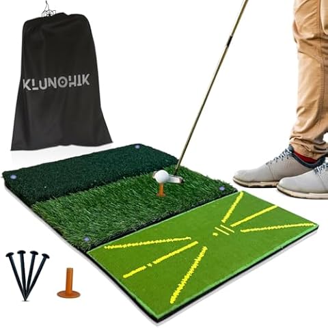 KLUNOHIk Tri-Turf Golf Hitting Mat Cover