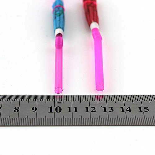 100 pitillos desechables con sombrilla colorida miniatura 3