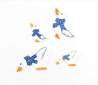 Melody Jane Dolls Houses Dollhouse 4 Wooden Duck Wall Decorations Miniature Garden Ornament Accessory