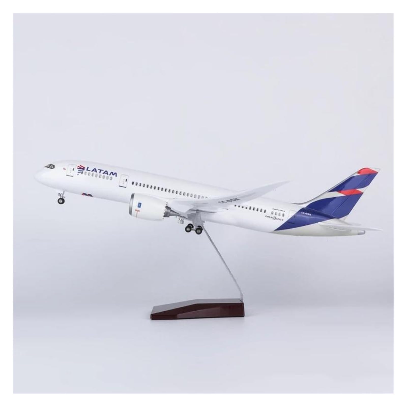 Giocattoli per aeroplani pressofusi 47 cm per modello B787 Dreamliner Aereo 787 Collezione di aeroplani pressofusi Display statico Modello di aereo Display da tavolo per raccolta ed esposizione (senza