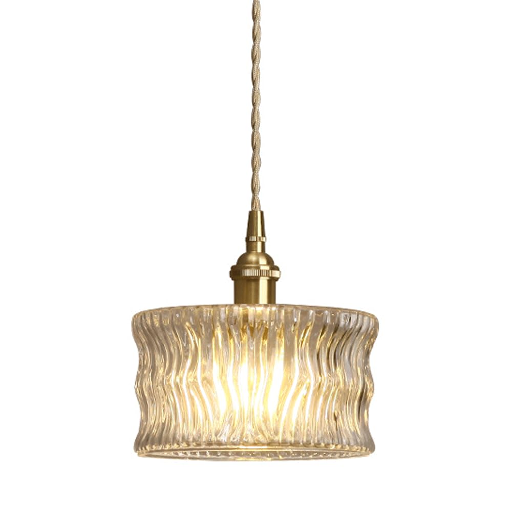 Lampe suspendue vintage laiton pour éclairer et décorer une location