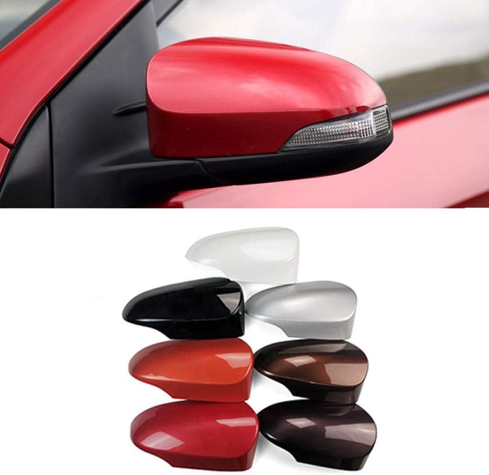 Misura per Toyota Yaris 2012 2013 2014 2015 2016 2017 2018 2019 Coperchio specchietto retrovisore esterno Coperchio porta specchietto laterale Alloggiamento-white_right_side