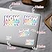 3 Pcs Now That's What I Call Anxiety Sticker, Mental Health Stickers Bulk, Anxiety Stickers Funny, Girly Vinyl Sticker 3 Inches for Water Bottle Laptop Phone Car Helmet Notebook