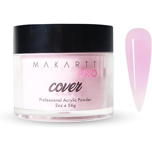 MakarttPro Acrylic Powder – Durable, Long-Lasting, Easy-Apply Formula for Nail Extensions, Overlays, Sculpting & Nail Art – 56g/2oz – Pink Fever, Perfect for Pros and At-Home Use