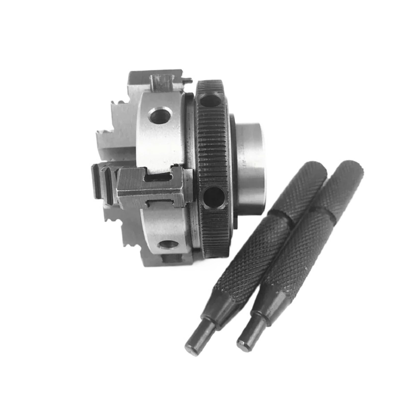 Iklaaqetbxps One Color 50Mm Mini Lathe Chuck K02-50 4 Jaw Reversible Self-Centering