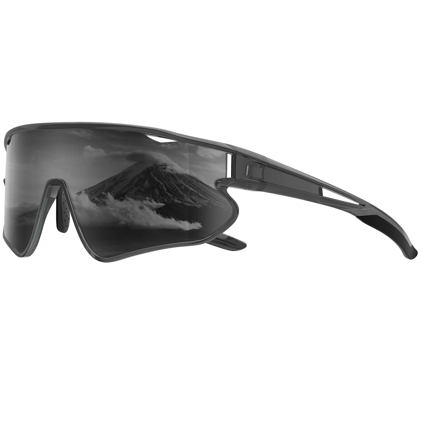 HENGOSEN Sport-Sonnenbrille Polarisiert-Sonnenbrille Herren-Damen Fahrradbrille: Sportarten Radfahren Laufen UV400 Schutz