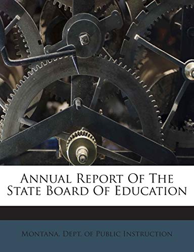 Annual Report of the State Board of Education 1245704338 Book Cover