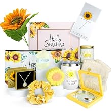 Sunflower Gifts for Women,Birthday Gift for Women,Sending Sunshine Gift,Thank You Gifts,Care Package,Thinking of You for Mom Grandma Sister Best Friend,Graduation for Her
