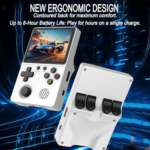 Retro Konsole Handheld mit über 20.000 Spielen – Tragbare 3,5 Zoll IPS Gaming Konsole, Linux System, Portable Spielkonsole für nostalgische Gamer, Familie & Freunde (G75)