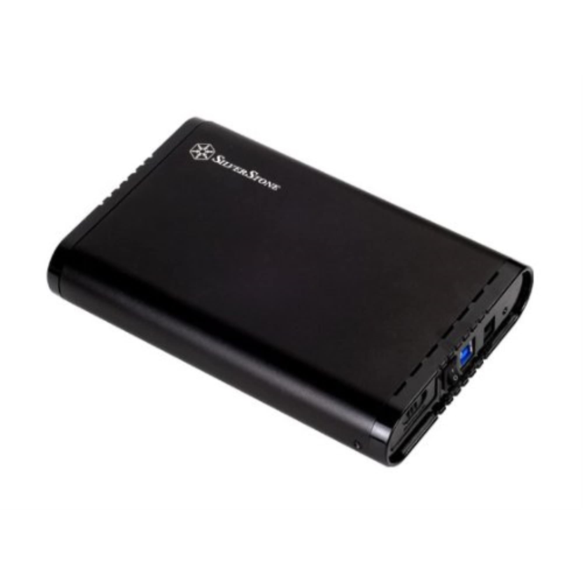 Silverstone Tool-less Design Aluminum 3.5-Inch Hard Drive Enclosure with 5 Gbits USB 3.0 Super Speed Transfer Rate, TS07B (Black)
