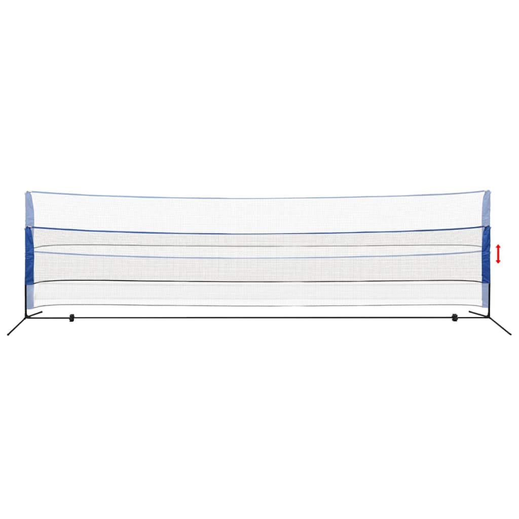 Filet de badminton avec volants 600 x 155 cm