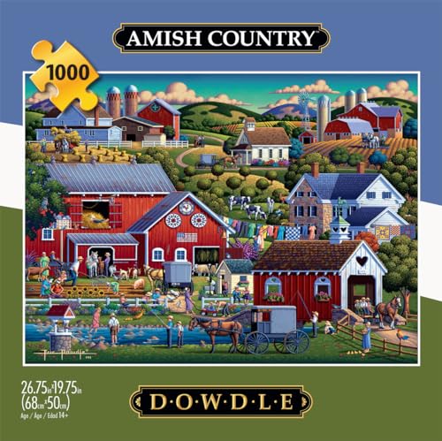 Buffalo Games - Dowdle - Amish Country - 1000 Piece Jigsaw Puzzle for Adults -Challenging Puzzle Perfect for Game Nights - Finished Size is 26.75 x 19.75 - Image 3