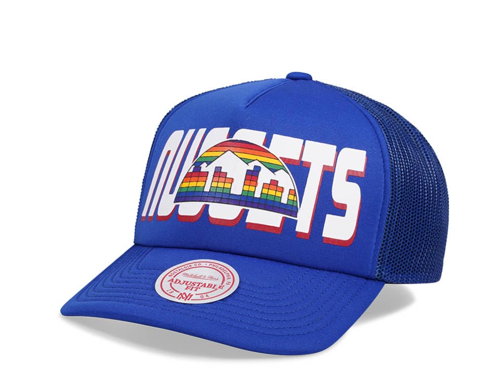 Blue Denver Nuggets Billboard Trucker Cap von MITCHELL & NESS
