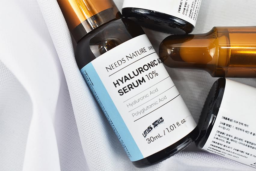 Miniatura 2 de Suero facial de ácido hialurónico al 10%  NECESITA NATURE DIY Booster con ácido poliglutámico y alantoína  Hidratación profunda y reparación de