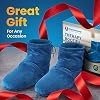 Microwaveable Booties and Feet Warmers - Deep-penetrating Heat for Relieving Foot Stiffness, Sore Muscles and Joints, Achilles tendinitis, Plantar Fasciitis - Slippers for Women & Men