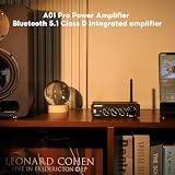 AIYIMA A01PRO wzmacniacz audio Bluetooth 5.1 100 Wx2 Mini HiFi, 2.0-kanałowy wzmacniacz klasy D TPA3116 stereo z regulacją wysokości basów i średnim tonem