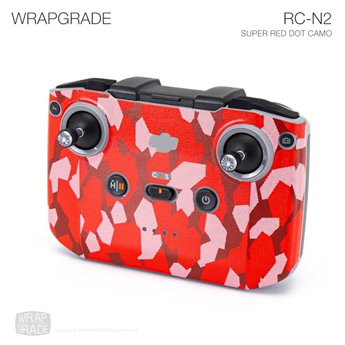 Image of WRAPGRADE Skin Stickers Compatible with DJI RC-N2 /N3 (Super RED DOT CAMO)