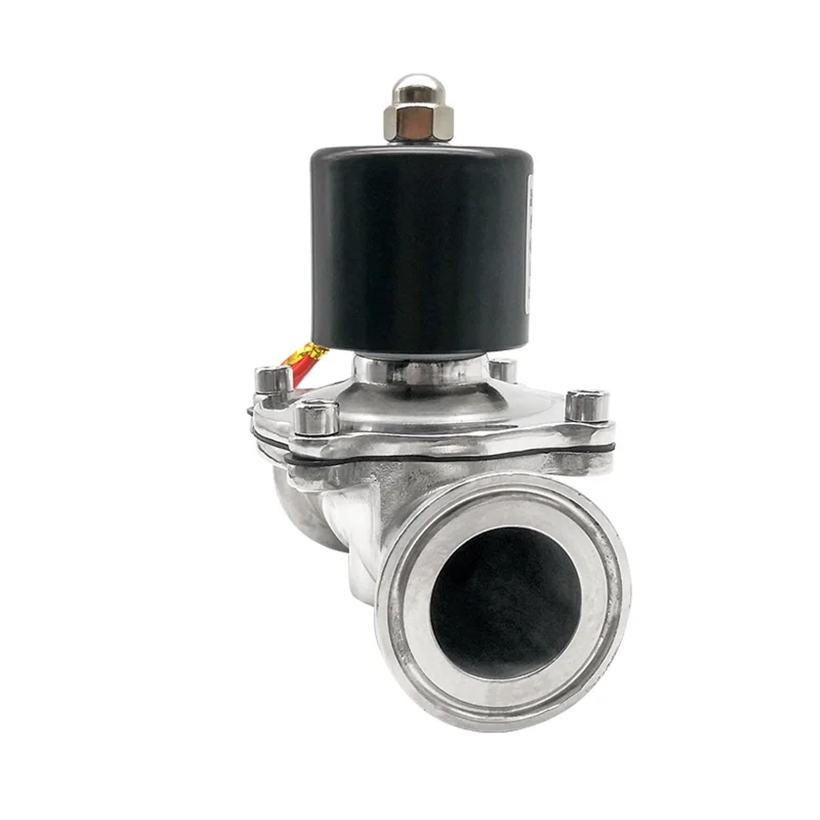 Huuoqiwy 36895 1-1/4" 304 Stainless Steel Nomally Closed Clamp Type Solenoid Valve Ac220v Dc24v Solenoid Valve(220Vac)
