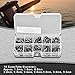 Health Gear Fishing Rod Guides, Fishing Rod Tip Repair DIY Kit 80Pcs Stainless Steel Ceramic Fishing Rod Tips Repair Accessory, 10 Sizes in a Box