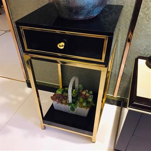 Support de fleurs moderne en acier avec tiroir pour bonsaï de salon