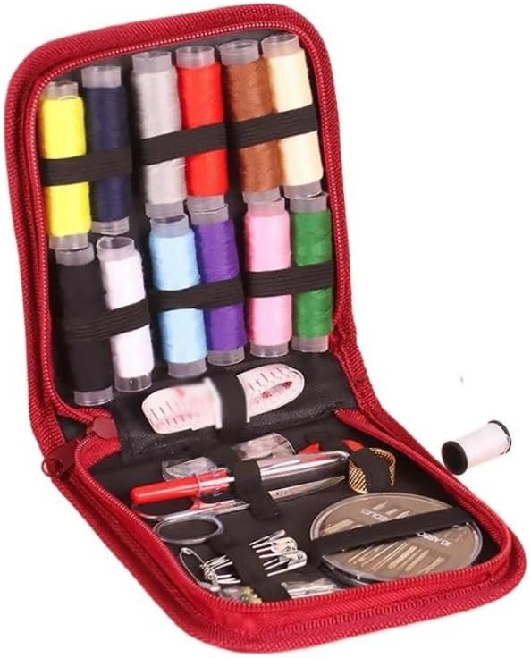 MVNOIRE Polyester Needlebox Set Luxurious Portable Home Storage Sewing Supplies